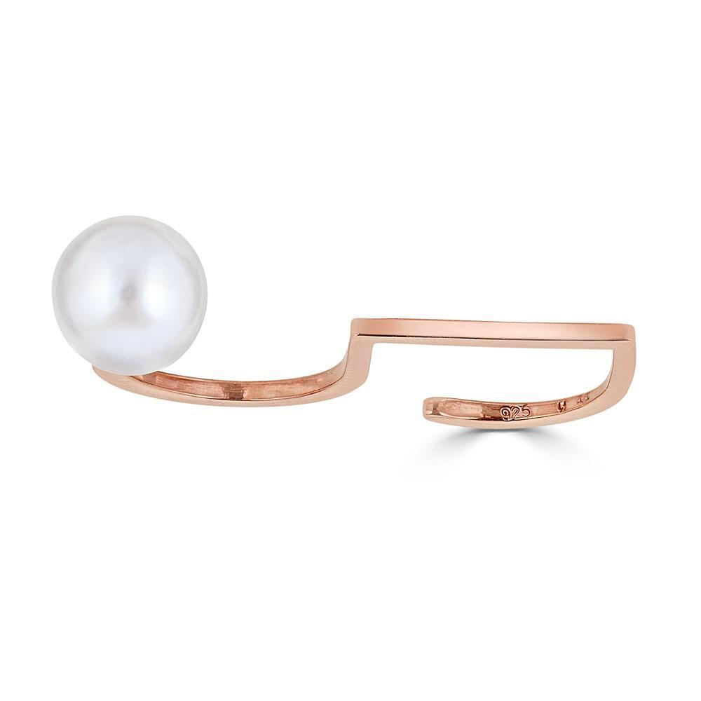 The S Ring- 18K Rose Gold Vermeil